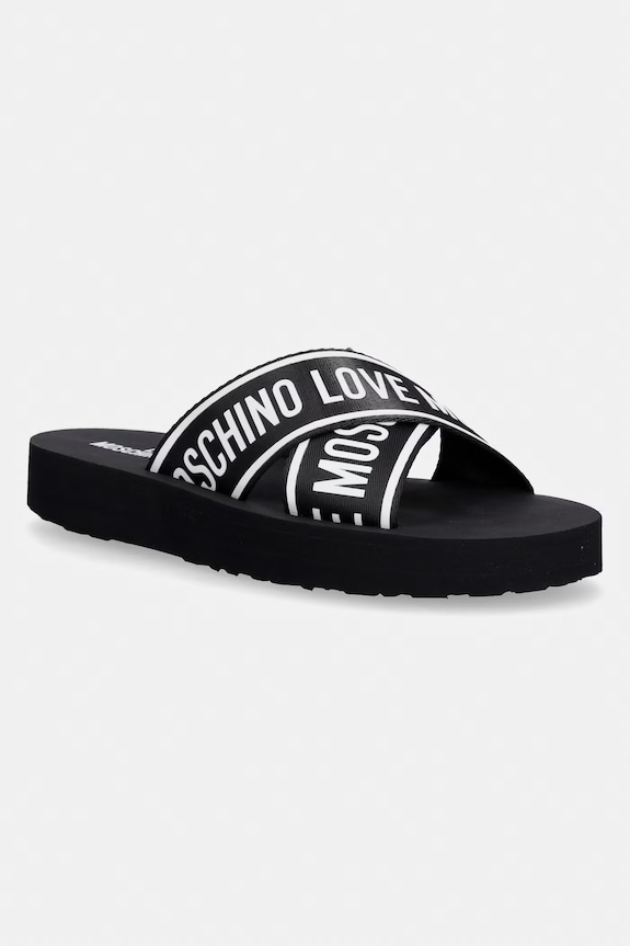 Love Moschino papucs női fekete JA28334G0OIX7000