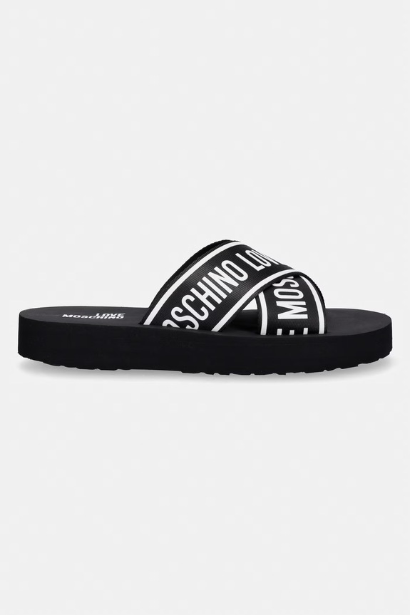 Love Moschino papucs női JA28334G0OIX7000 fekete SS26