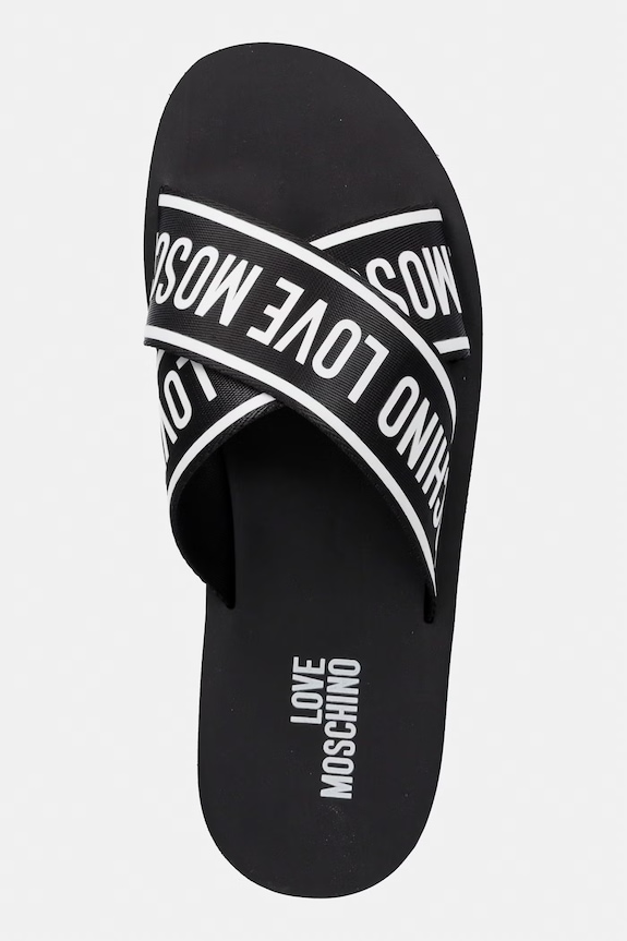 Love Moschino papucs női fekete JA28334G0OIX7000