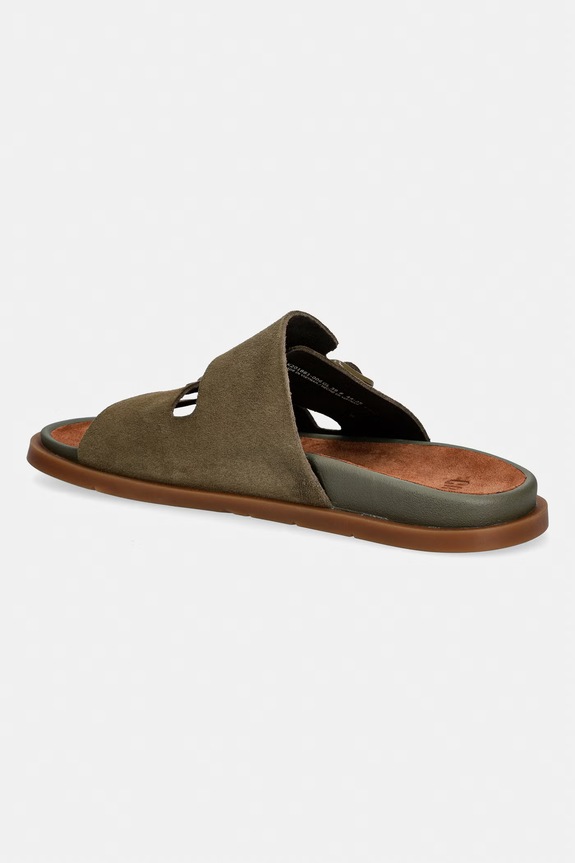 Obutev Camper natikači ženski semiš Lluc Sandal K201881.006 zelena