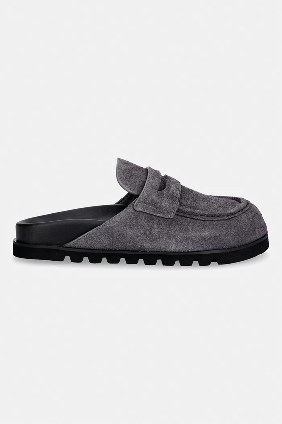 Naked Wolfe klapki damskie zamszowe Cord.Dark szary SS26