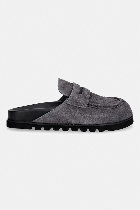 Naked Wolfe klapki damskie zamszowe Cord.Dark szary SS26