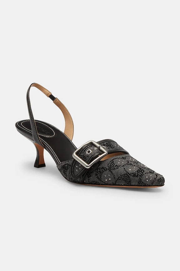 Coach stiletto din piele CCV94.BLK negru SS26