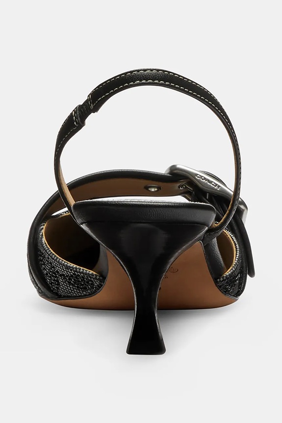 Încălțăminte Coach stiletto din piele CCV94.BLK negru