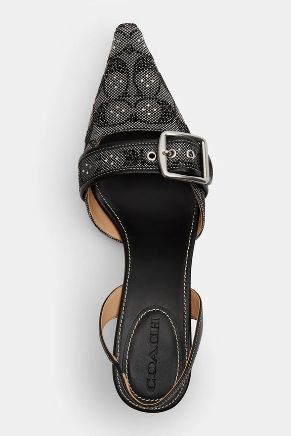 Coach stiletto din piele negru CCV94.BLK