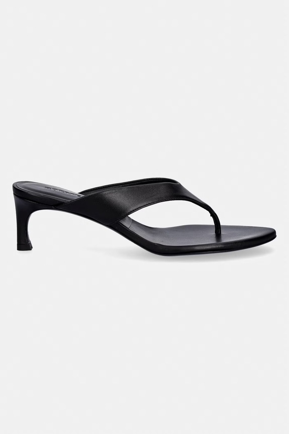 Rotate șlapi de damă din piele 116099100.100 negru SS26
