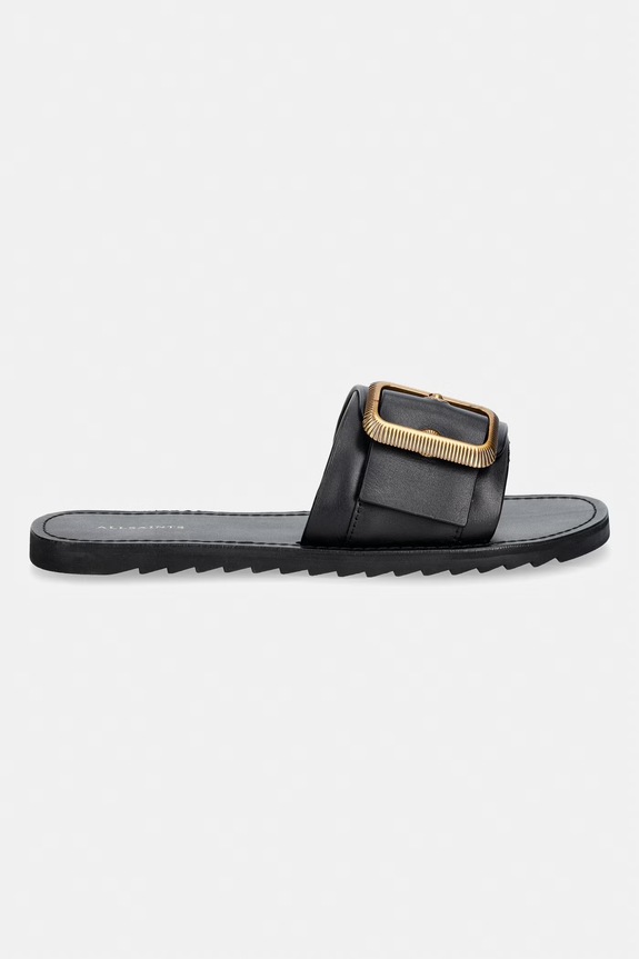 AllSaints sandále dámske kožené Ella Slider W123FE čierna SS26