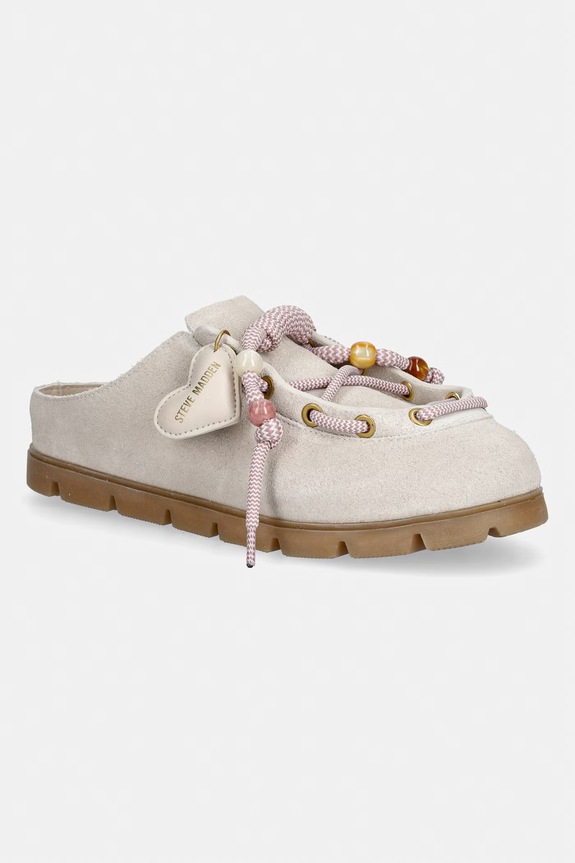 Steve Madden papuci pentru femei, din piele întoarsă Truelove bej 11005538.947