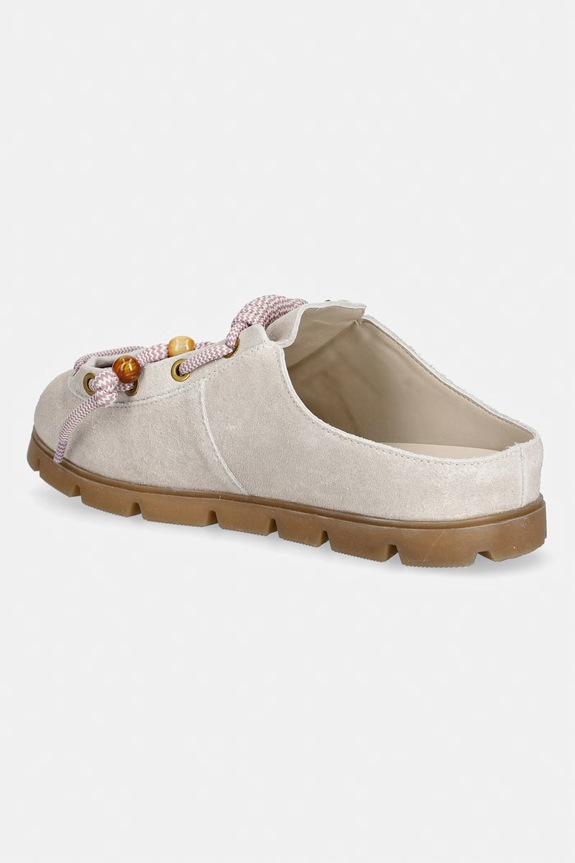 Încălțăminte Steve Madden papuci pentru femei, din piele întoarsă Truelove 11005538.947 bej