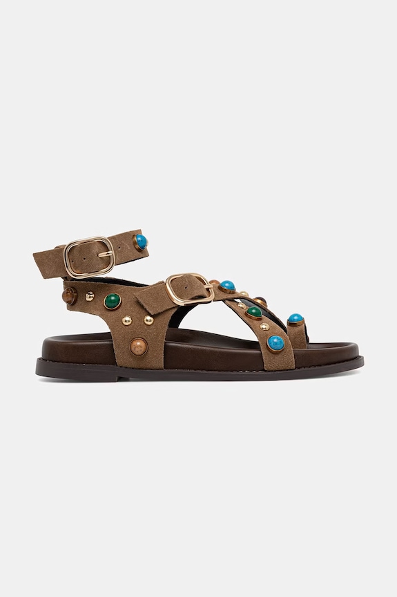Steve Madden сандали дамски от велур Linear 11005515.275 бежов SS26