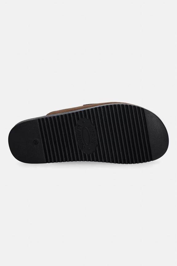 Steve Madden papuci de damă din piele întoarsă Megg 11005393.275 maro