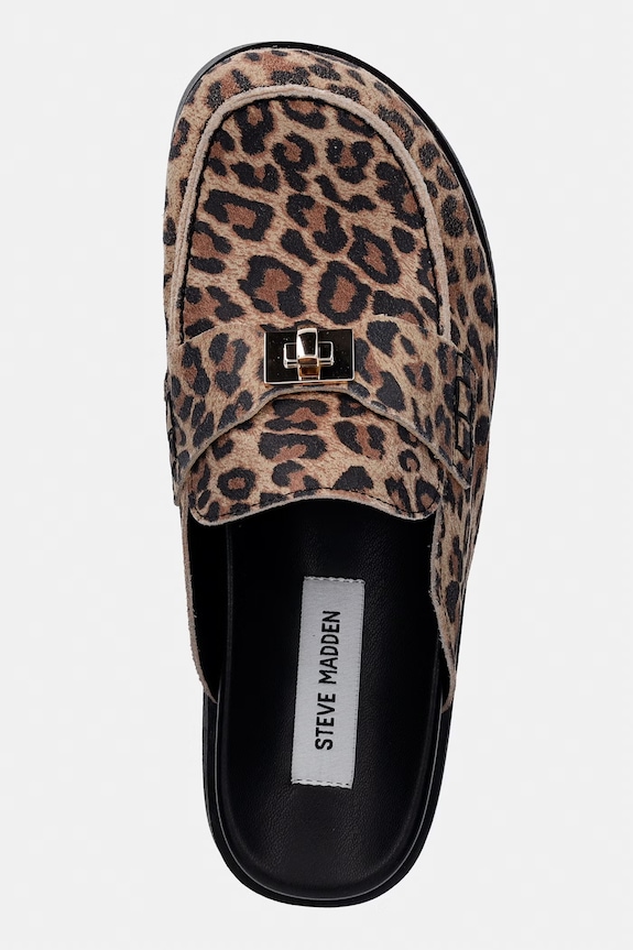 Steve Madden natikači z zaprtimi prsti ženski nubuck Megg rjava 11005393.96L