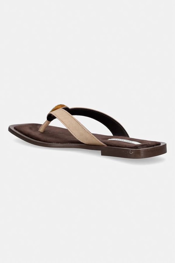 Încălțăminte Steve Madden șlapi pentru femei, din piele întoarsă Meira 11005377.295 bej
