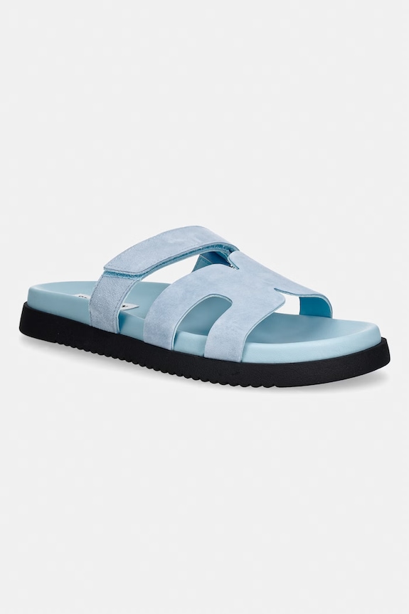 Steve Madden šľapky dámske nubukové Missile modrá 11003028.455