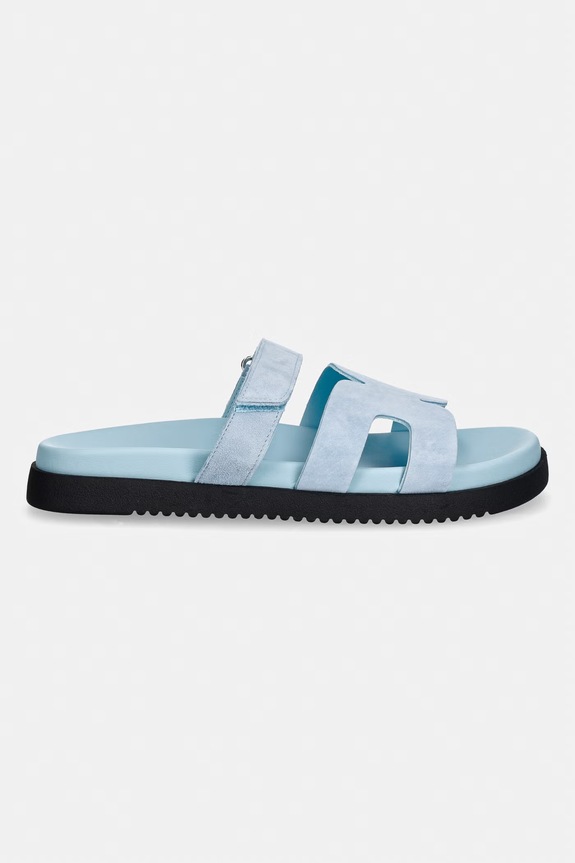 Steve Madden šľapky dámske nubukové Missile 11003028.455 modrá SS26