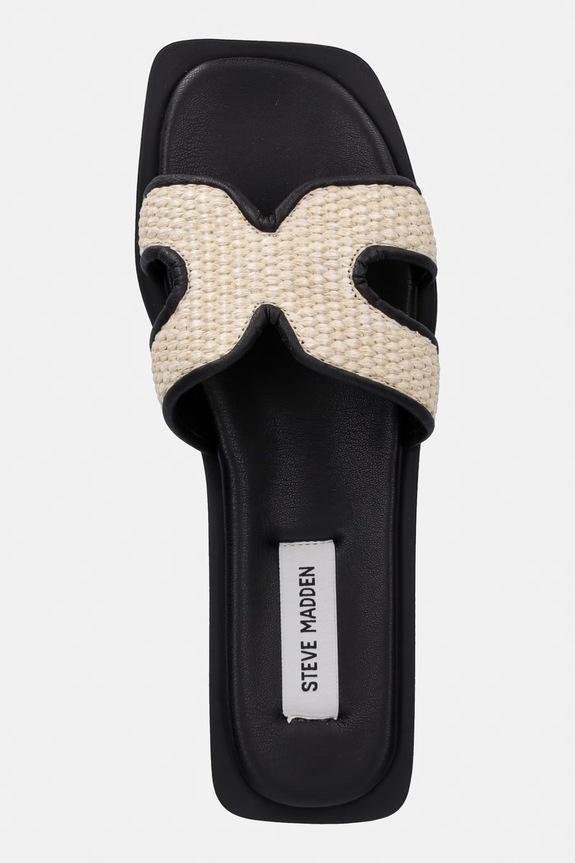 Steve Madden šľapky na plochom podpätku dámske Sofia béžová 11003523.291