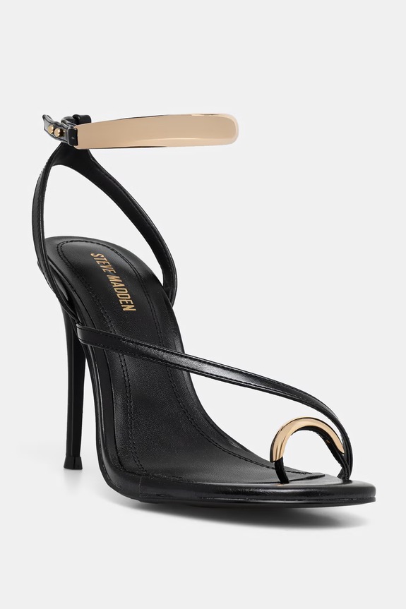 Steve Madden sandały na wysokim obcasie Tia czarny 11003880.001