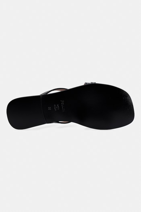 Pollini șlapi pentru femei, din piele SA28261G0OTD0000 negru
