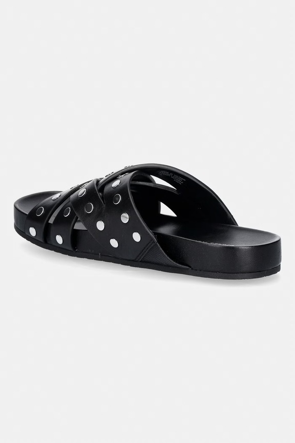 Obuwie MICHAEL Michael Kors klapki damskie skórzane Irene Flat Sandal 40S5IRFS5L.001 czarny