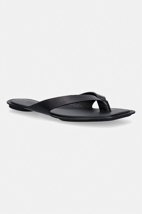 MM6 Maison Margiela σαγιονάρες δίχαλες Γυναικείες δερμάτινες μαύρο S66WP0119.P7702
