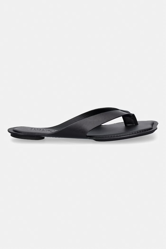 MM6 Maison Margiela σαγιονάρες δίχαλες Γυναικείες δερμάτινες S66WP0119.P7702 μαύρο SS26