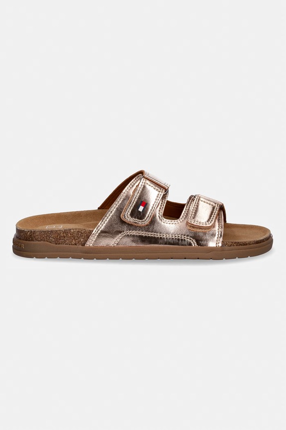 Tommy Hilfiger ciabatte slide per bambini T3A2.34311 marrone SS26