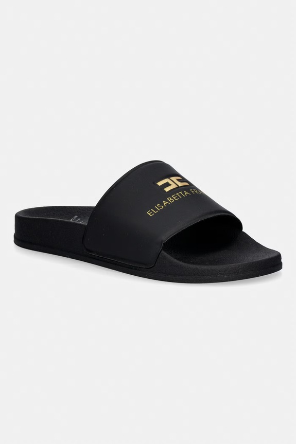 Детские шлепанцы Elisabetta Franchi чёрный F4A0.E0607.35.38