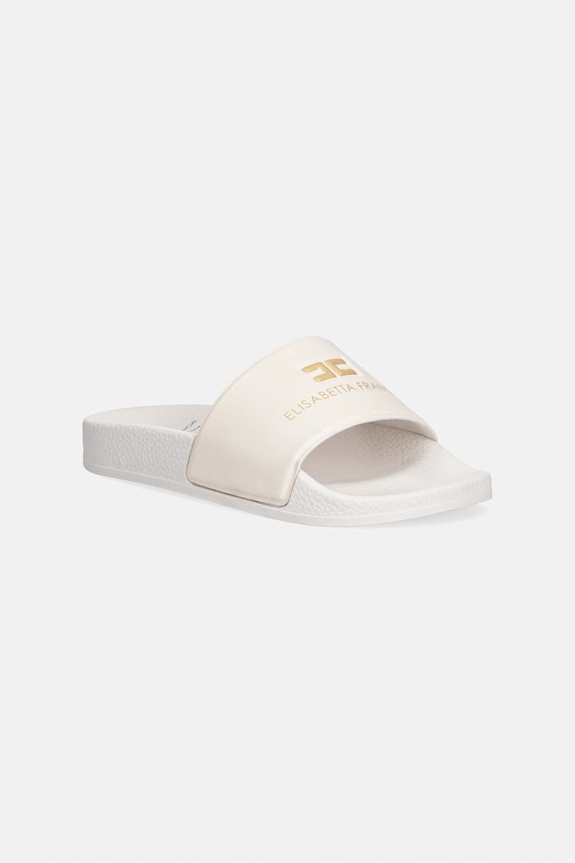 Elisabetta Franchi klapki dziecięce beżowy F4A0.E0607.29.34