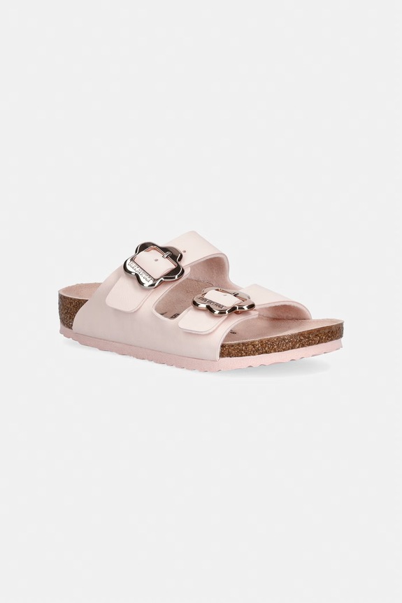 Birkenstock papuci copii Arizona Kids Flower Buc. BF roz 1031703.26.35
