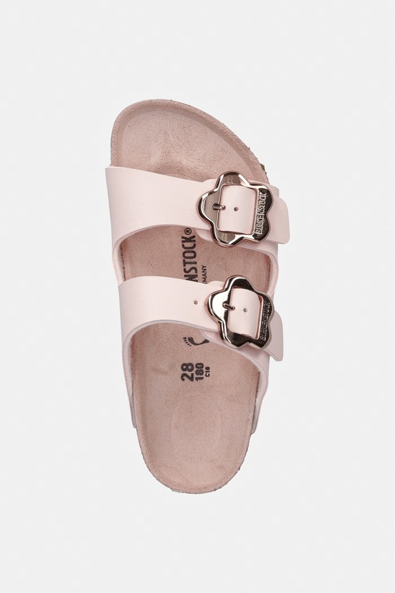 Birkenstock papuci copii Arizona Kids Flower Buc. BF roz 1031703.26.35