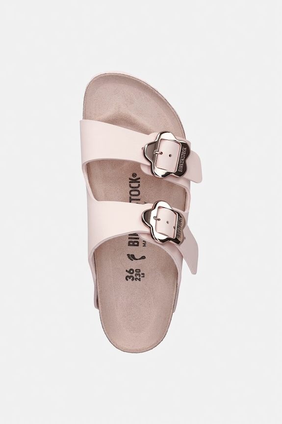 Birkenstock papuci copii Arizona Kids Flower Buc. BF roz 1031703.36.39