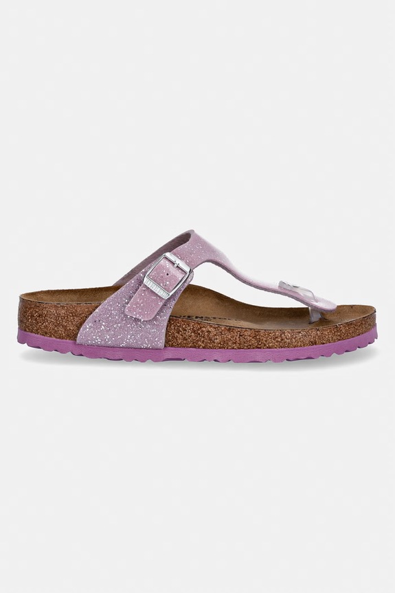 Birkenstock japonki dziecięce Gizeh Kids BF Cos. Sparkle 1031785.36.39 fioletowy SS26