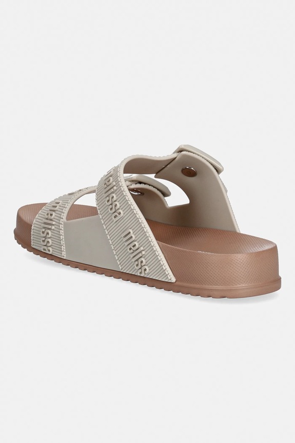 Dziewczynka Melissa klapki dziecięce COZY SLIDE M LOVER INF M.37576 beżowy
