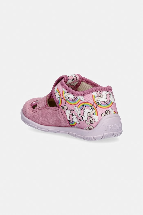 Dziewczynka Froddo kapcie dziecięce CLASSIC SLIPPERS G1700412.21.24.G różowy