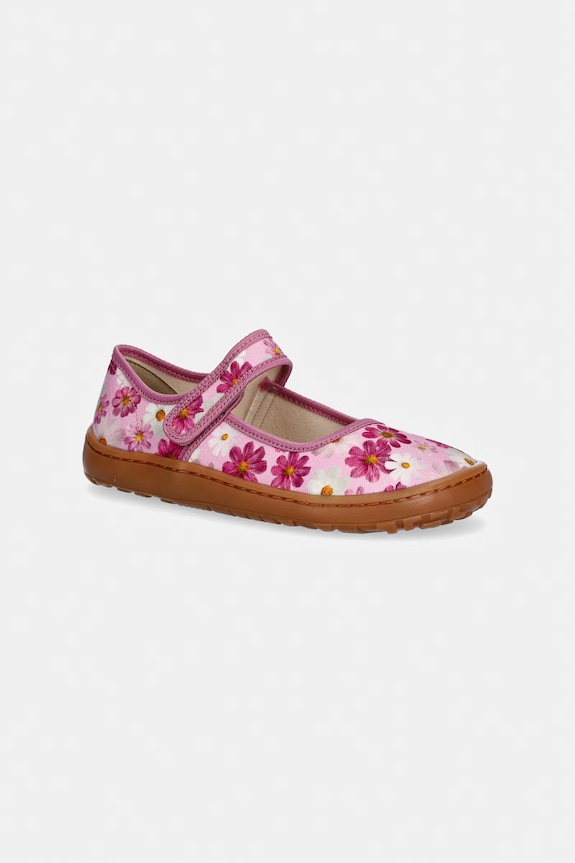 Detské papuče Froddo BAREFOOT CANVAS BALLETTY ružová G1700437.31.35