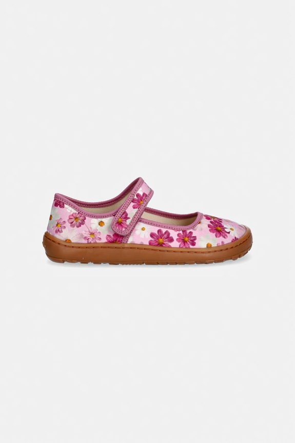 Detské papuče Froddo BAREFOOT CANVAS BALLETTY G1700437.31.35 ružová SS26