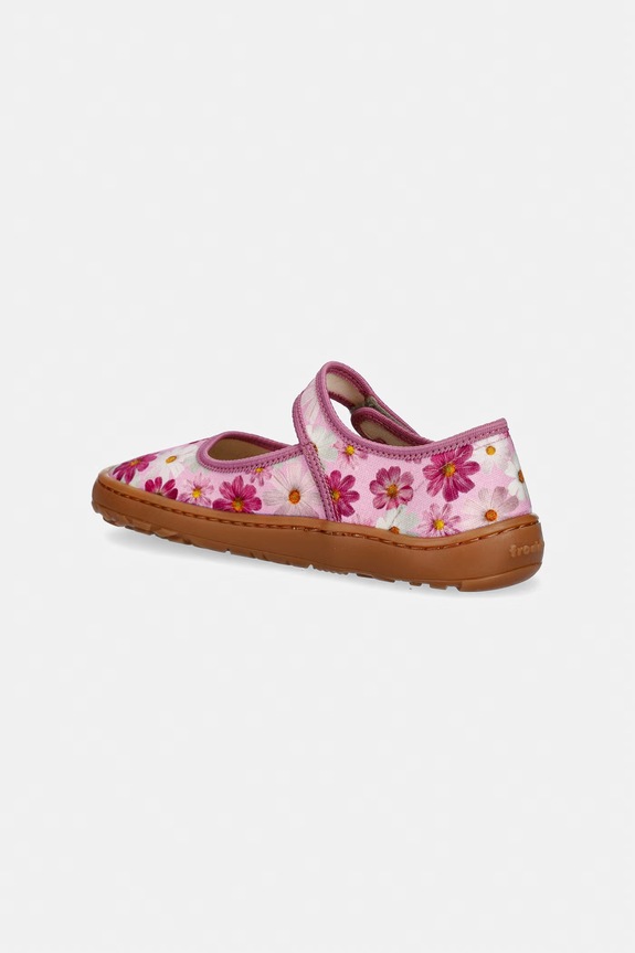 Dievča Detské papuče Froddo BAREFOOT CANVAS BALLETTY G1700437.31.35 ružová