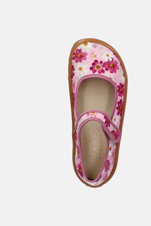 Detské papuče Froddo BAREFOOT CANVAS BALLETTY ružová G1700437.31.35