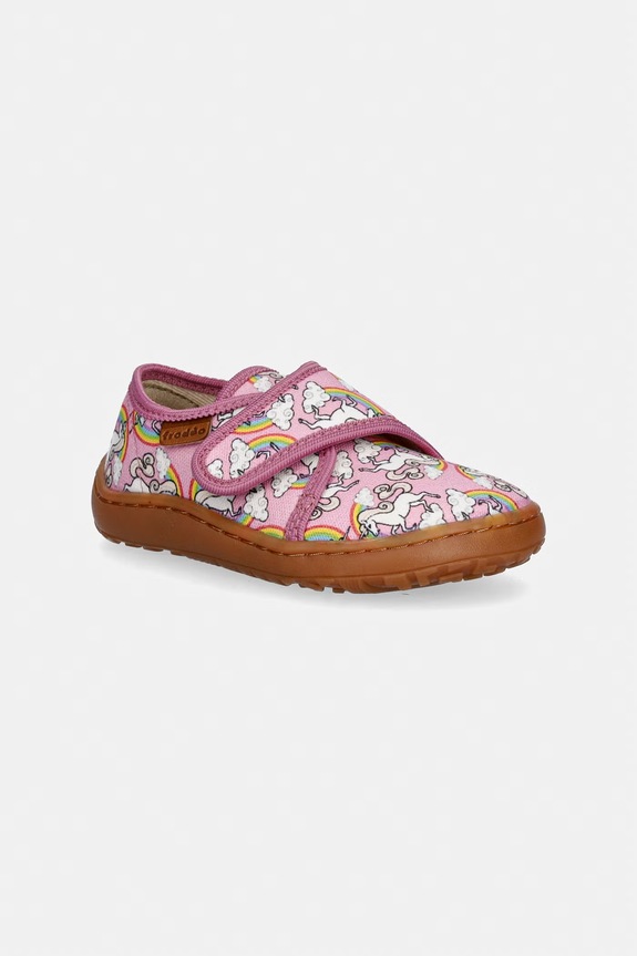 Dječje papuče Froddo BAREFOOT SLIPPERS roza G1700438.20.24.G