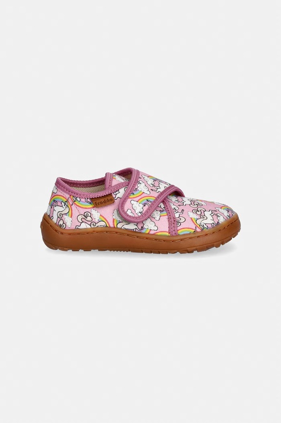 Dječje papuče Froddo BAREFOOT SLIPPERS G1700438.20.24.G roza SS26