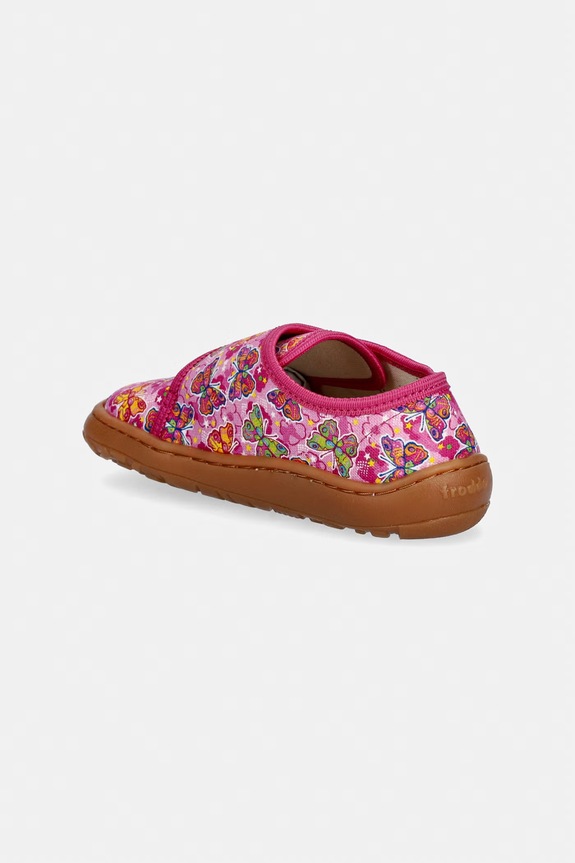 Dievča Detské papuče Froddo BAREFOOT SLIPPERS G1700438.20.24.G ružová