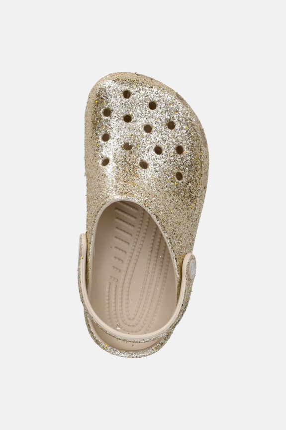 Detské šľapky Crocs CLASSIC CHUNKY GLITTER CLOG K zlatá 211939.CROCS.CLASSIC.CH