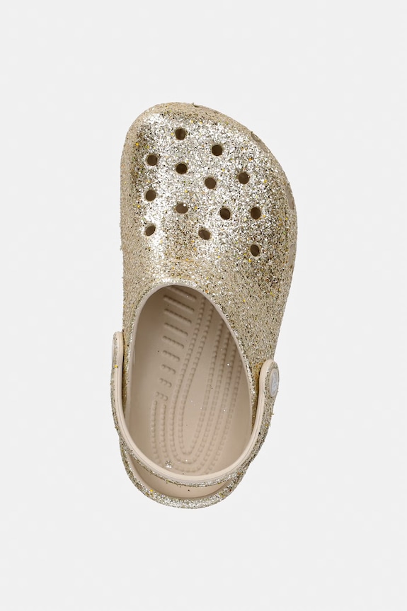 Detské šľapky Crocs CLASSIC CHUNKY GLITTER CLOG K zlatá 211939.CROCS.CLASSIC.CH