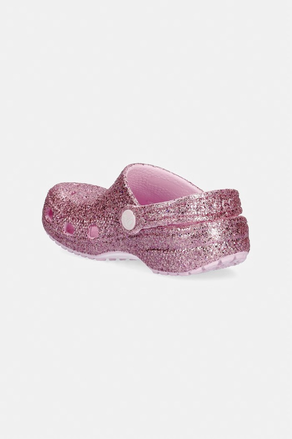 Fete Crocs șlapi copii CLASSIC CHUNKY GLITTER CLOG K 211939.CROCS.CLASSIC.CH roz
