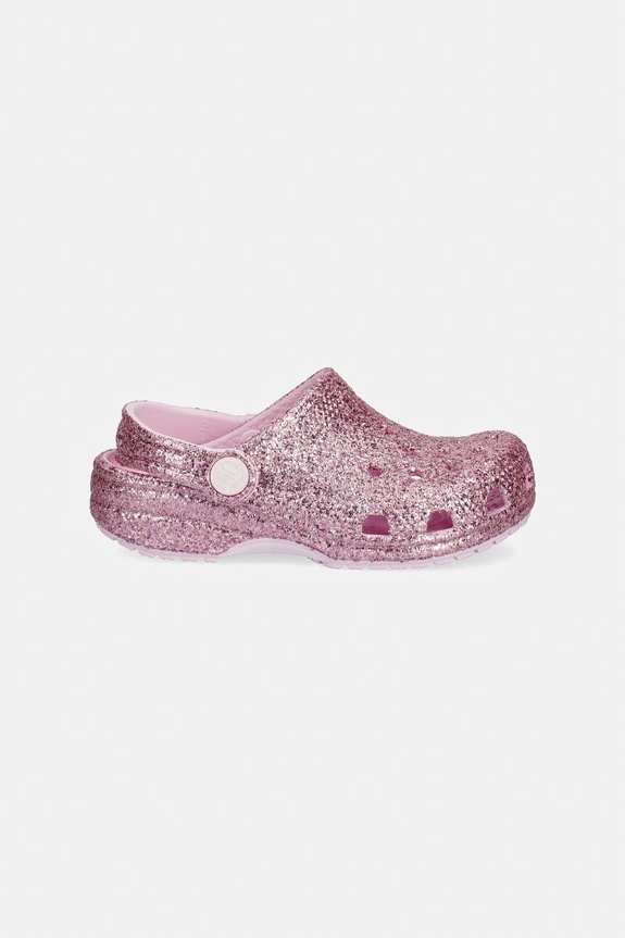 Detské šľapky Crocs CLASSIC CHUNKY GLITTER CLOG T 211940.CROCS.CLASSIC.CH ružová SS26