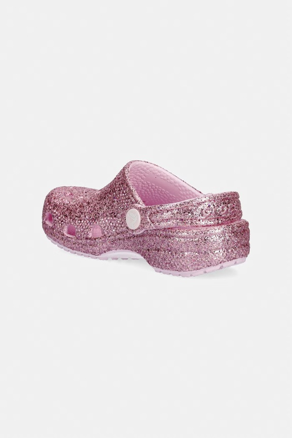 Dievča Detské šľapky Crocs CLASSIC CHUNKY GLITTER CLOG T 211940.CROCS.CLASSIC.CH ružová