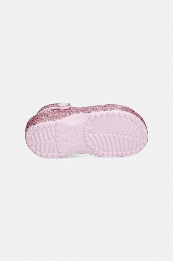 Detské šľapky Crocs CLASSIC CHUNKY GLITTER CLOG T 211940.CROCS.CLASSIC.CH ružová