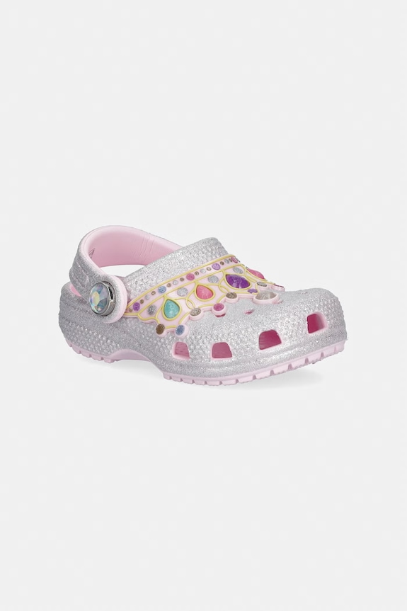 Crocs papuci cu degetele acoperite copii CLASSIC IAM PRINCESS CLOG T roz 212516.CROCS.CLASSIC.IA