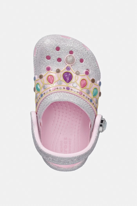 Crocs papuci cu degetele acoperite copii CLASSIC IAM PRINCESS CLOG T roz 212516.CROCS.CLASSIC.IA