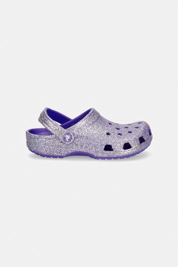 Crocs șlapi copii CLASSIC FANTASY GLITTER CLOG K 212561.CROCS.CLASSIC.FA violet SS26